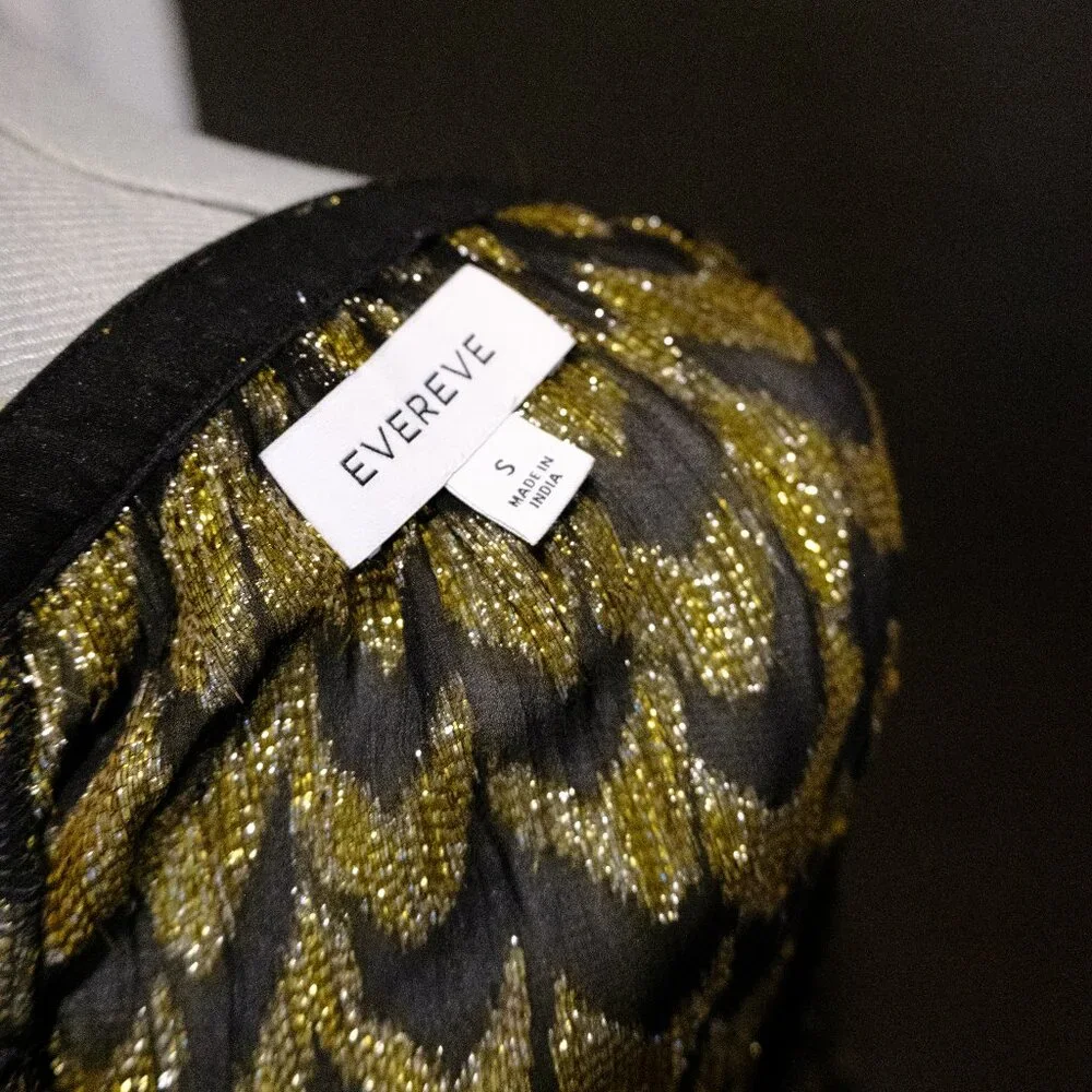 Evereve gold and black metallic blouse - Picture 5 of 5